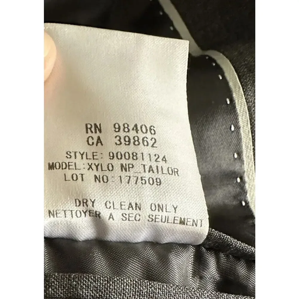 Theory Xylo NP Charcoal Gray Blazer 40R – Stretch Wool Single-Breasted
